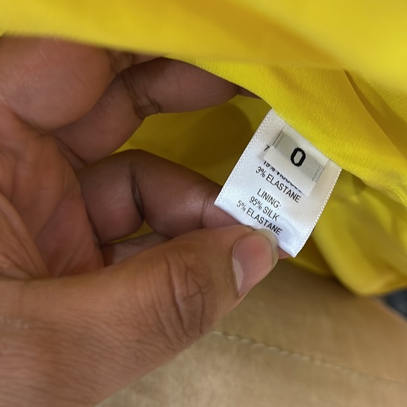 *SOLD* Prabal Gurung Tulip-sleeve Crepe Blazer In Yellow ss19 - Picture 10 of 11